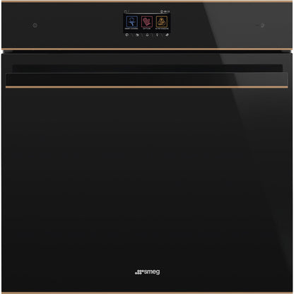 SOP6604S2PNR 60cm Dolce Stil Novo Pyrolytic SteamOne Oven Copper Trim